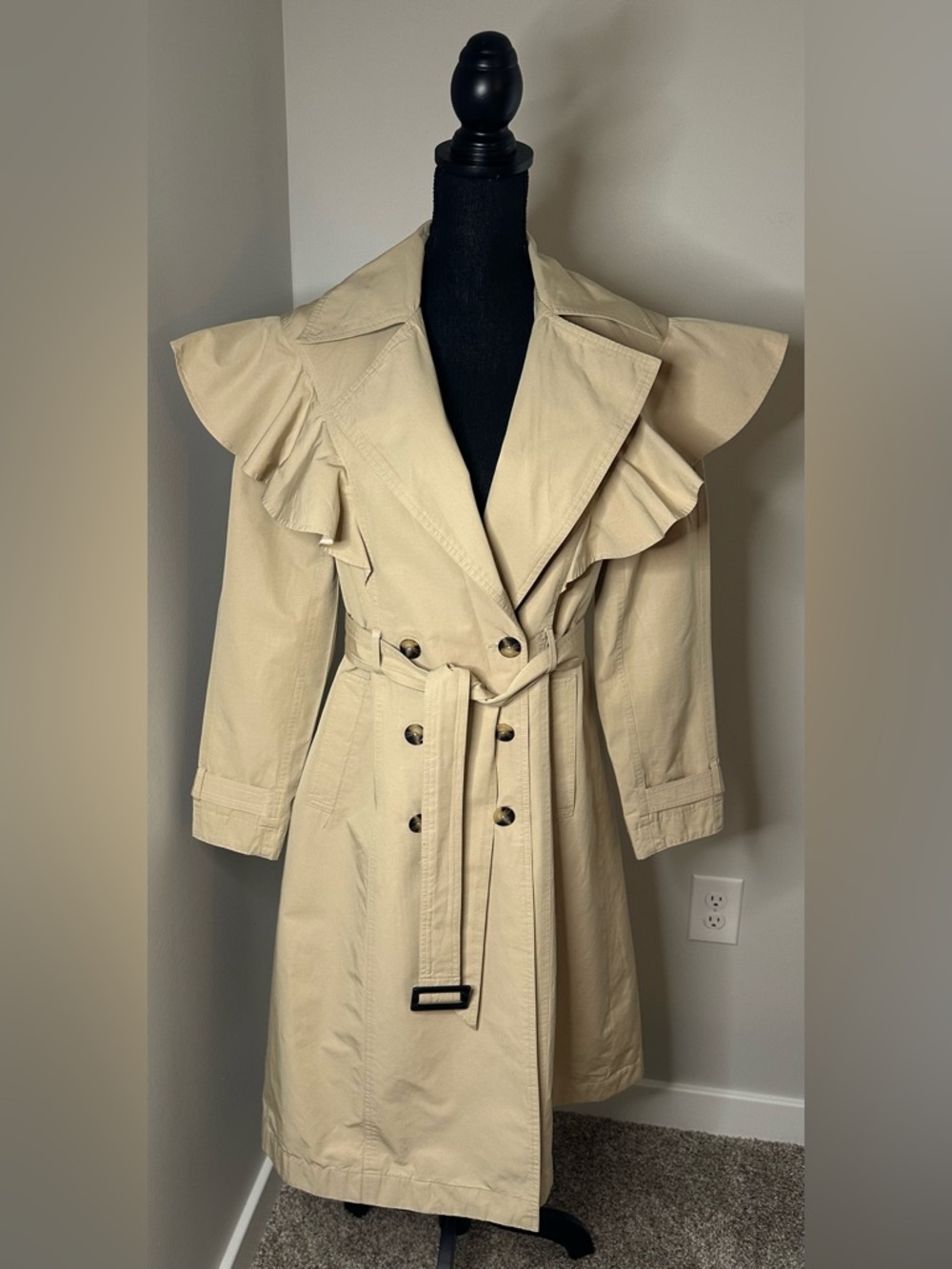By Anthropologie Ruffled
Trench Coat - Picture 5 of 8